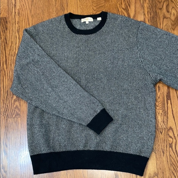 Peter Millar CASHMERE wool herringbone sweater